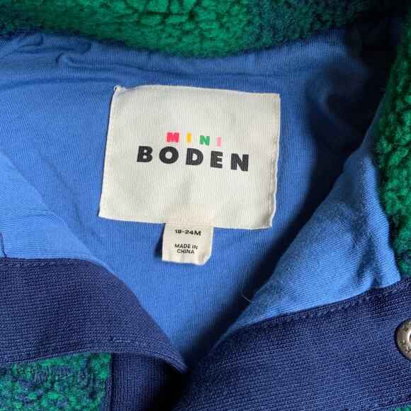 Mini Boden Sherpa Jacket size 18-24 mo‎ - Picture 2 of 3